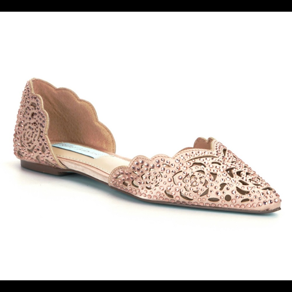 Blue by Betsey Johnson Lucy Embellished Flats